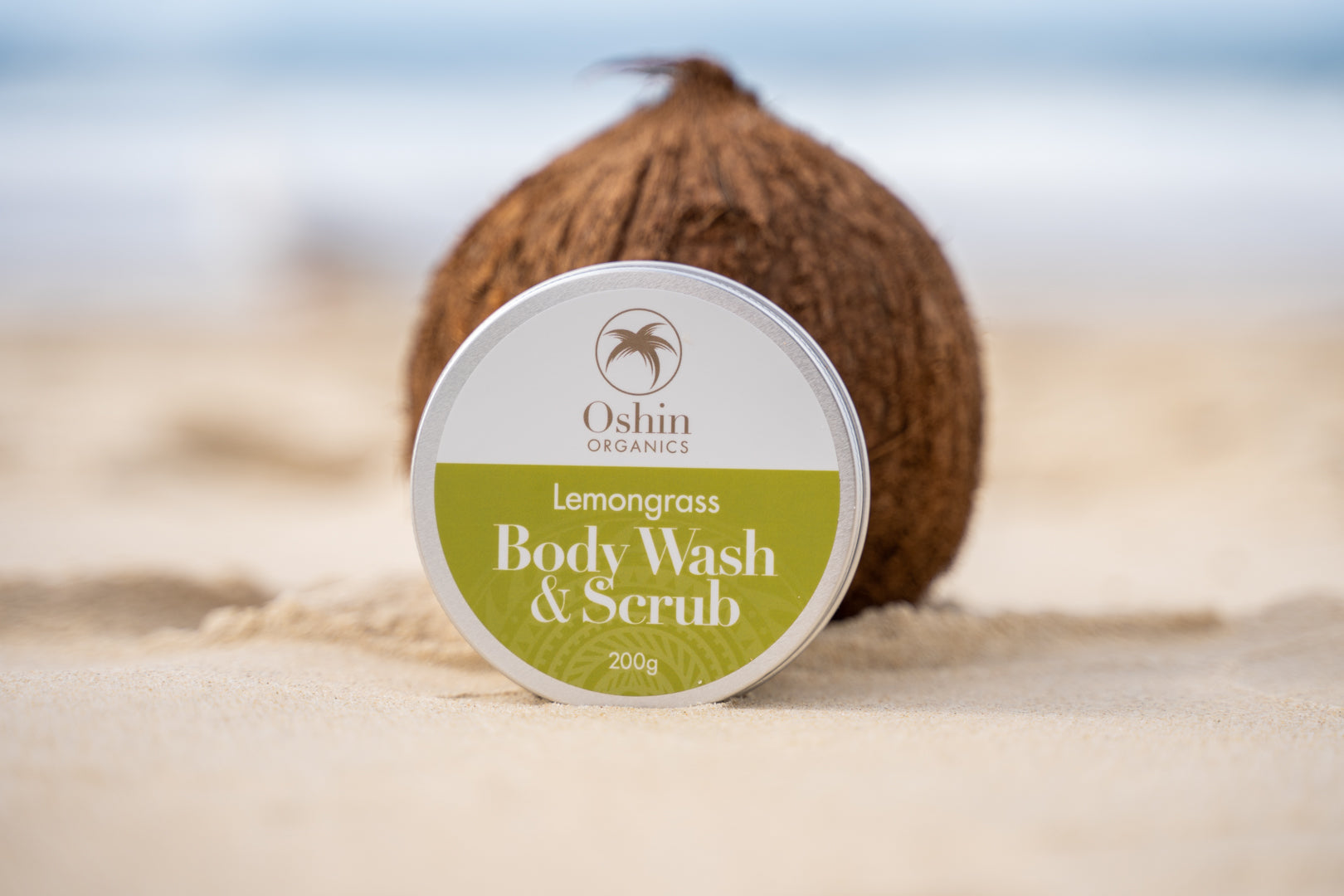Natural Lemongrass Body Wash and Scrub 200g image 0